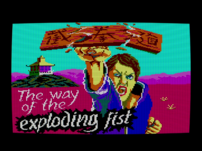 L'écran titre sur Amstrad CPC