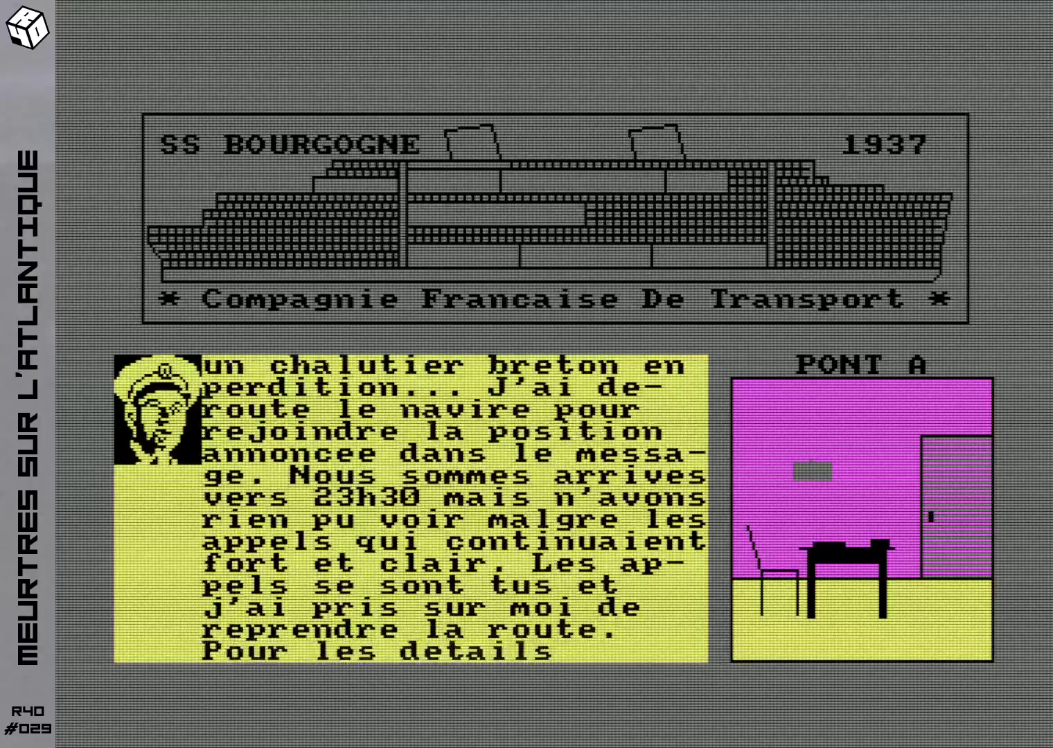 Bien noter les informations fournies