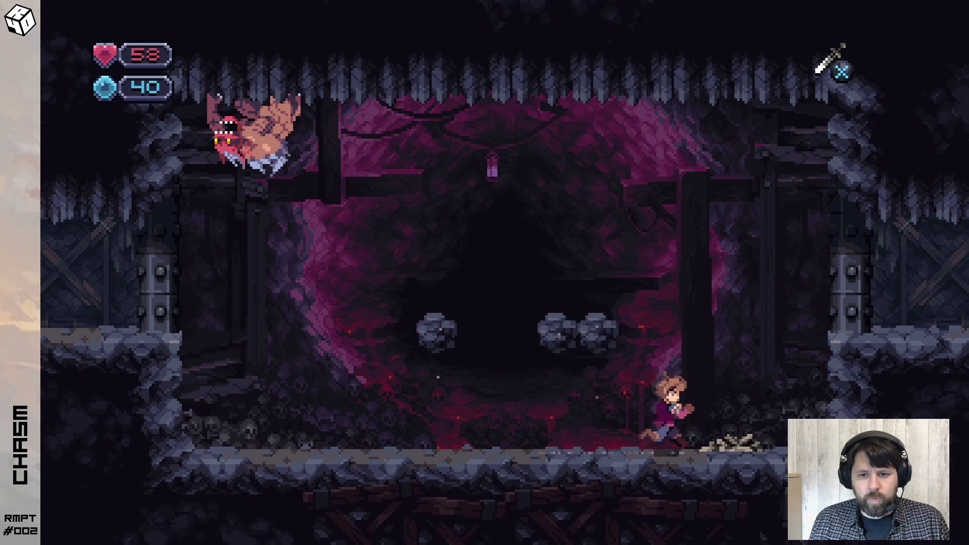 Le premier boss du jeu, un wendigo